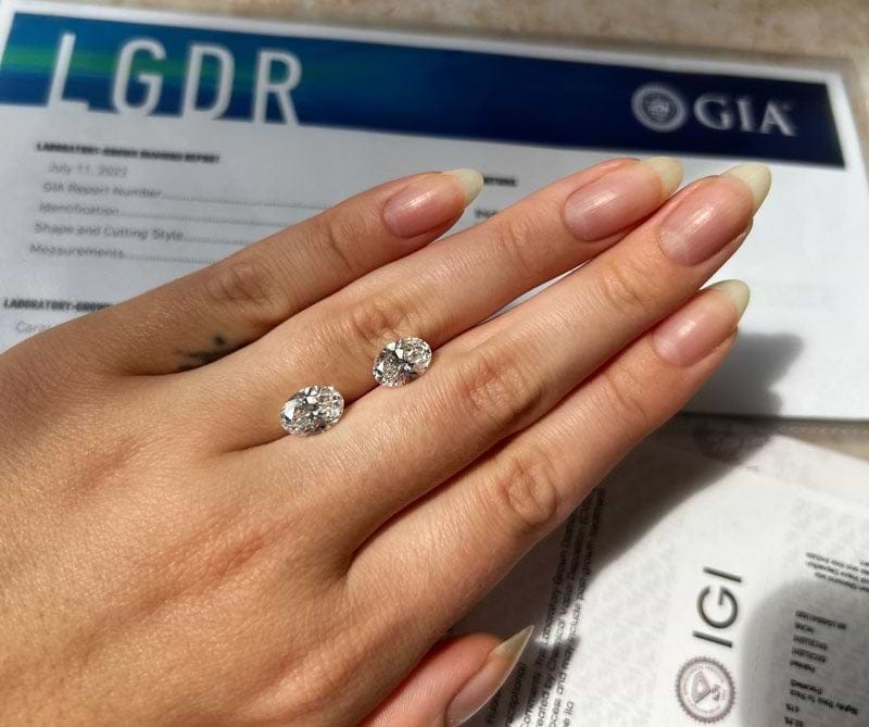 1.13 CT Round Brilliant Lab Grown CVD Diamond D Color VVS1 IGI Certified