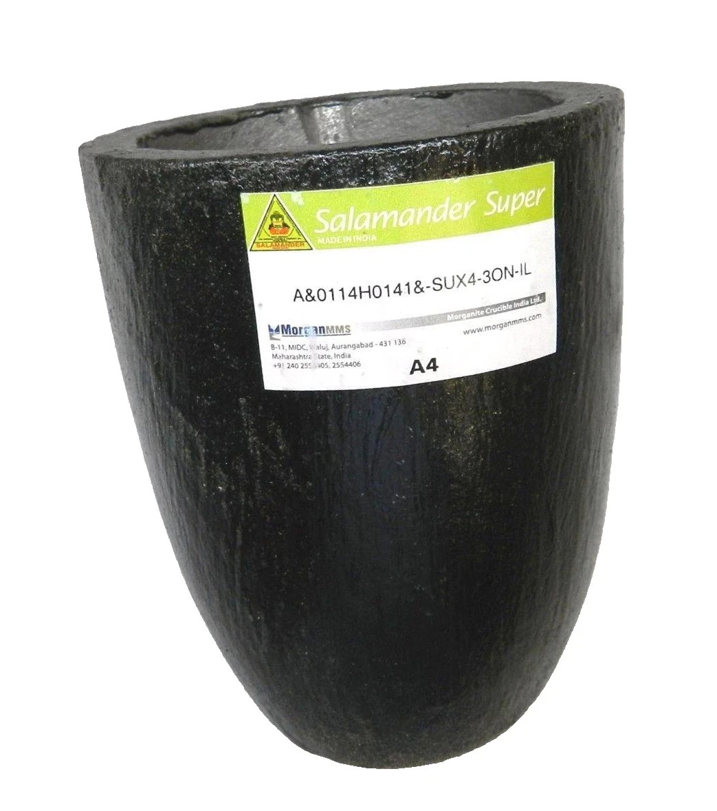 Salamander Crucible Graphite Melting Crucible A0.5, A1, A2, A3, A4, A10 Morgan