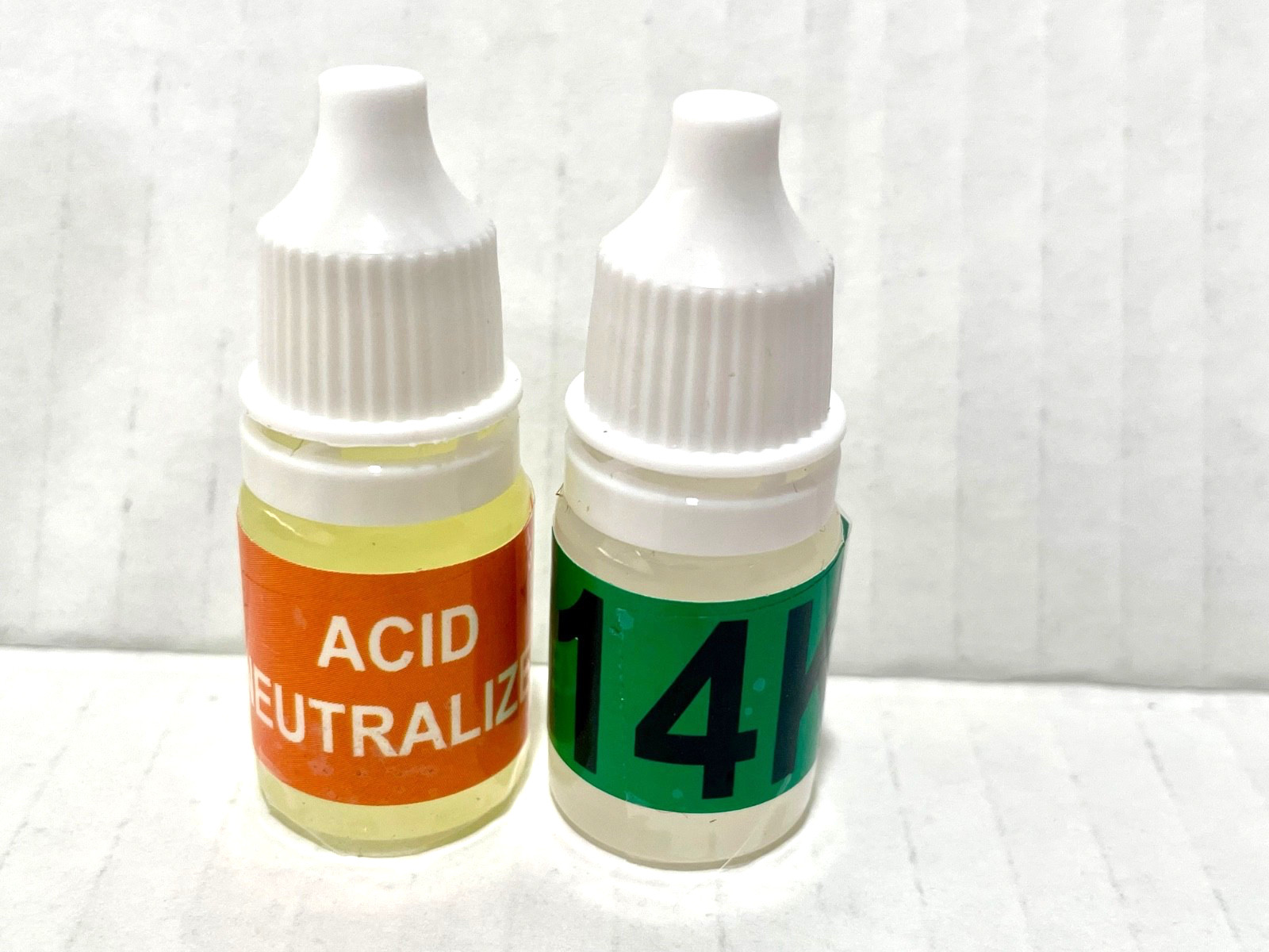 Gold Silver Platinum Testing Acids, 10k 14k 18k 22k-24k .999 .925 or Platinum