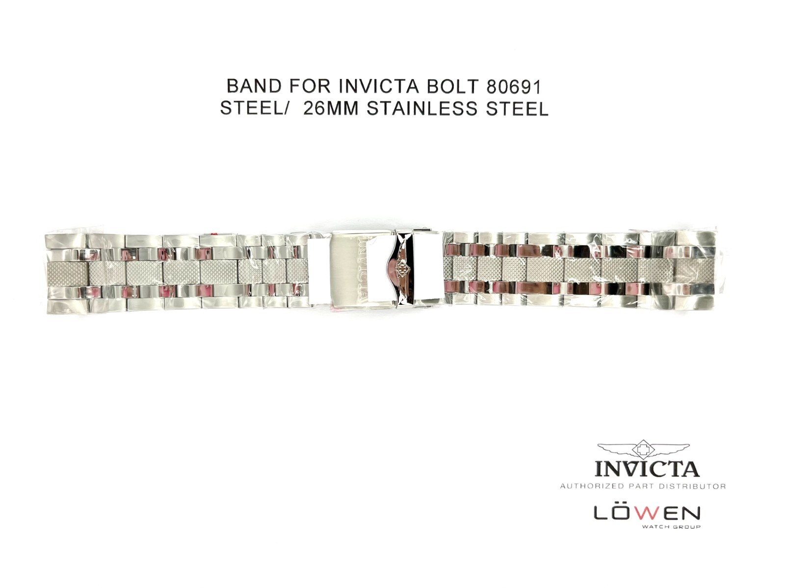 Authentic Invicta Bolt 80691 Stainless Steel 26mm Watch Band