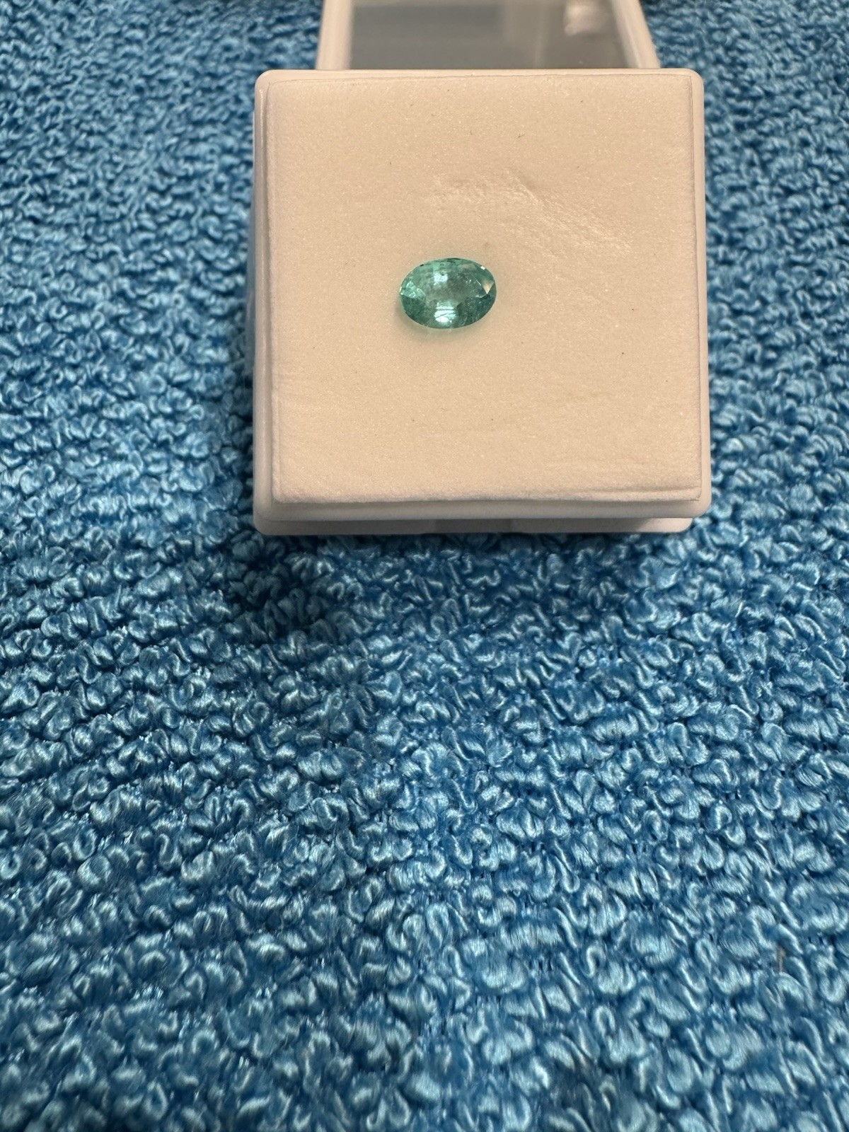 Vintage JTV Loose Colombian Emerald .75 Ct 7x5mm Oval Cut Natural