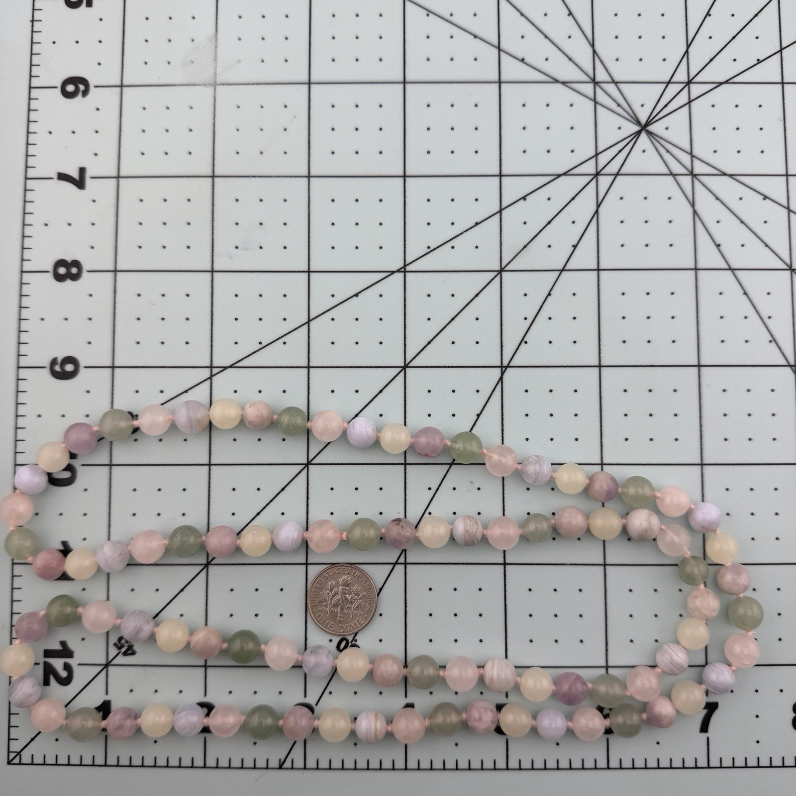 Pastel Multi-Gemstone 30” Endless Hand-Knotted Beaded Necklace