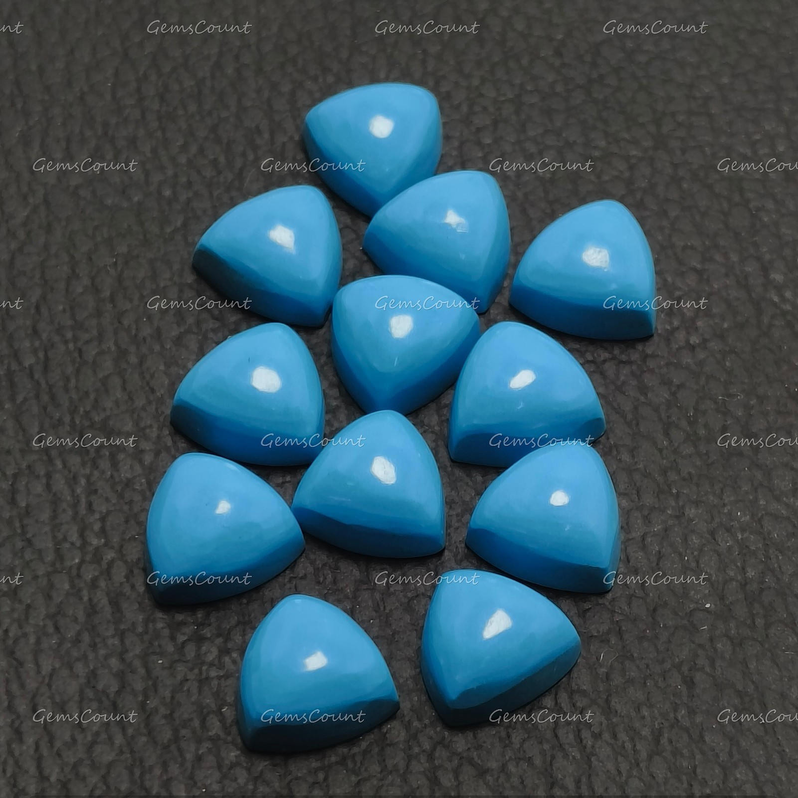 Natural Sleeping Beauty Turquoise Trillion Cabochon Loose Gemstone 5mm-20mm
