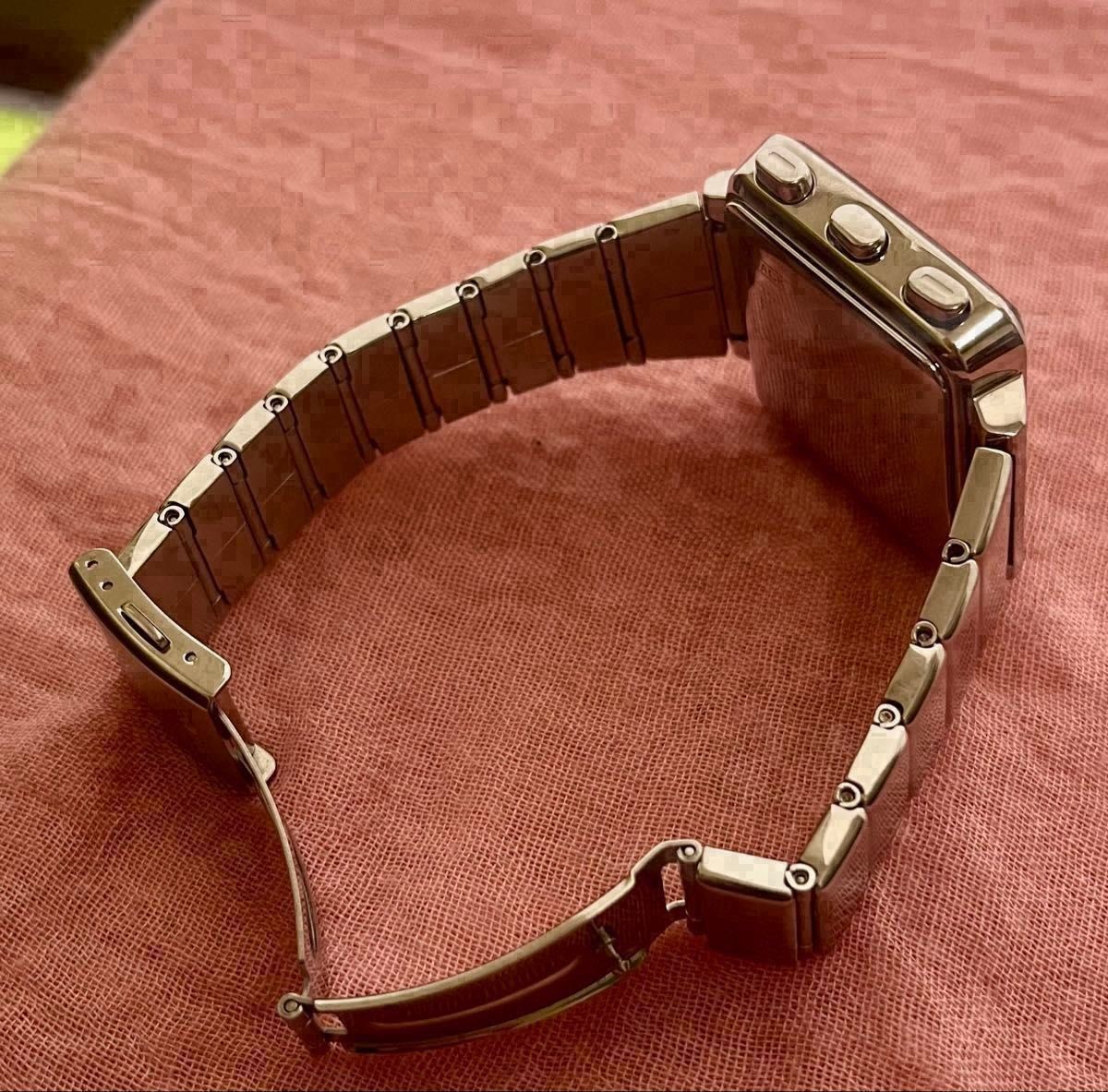 EPD Solar Radio Control Watch E-Ink EEPROM Battery Replaced From Japan