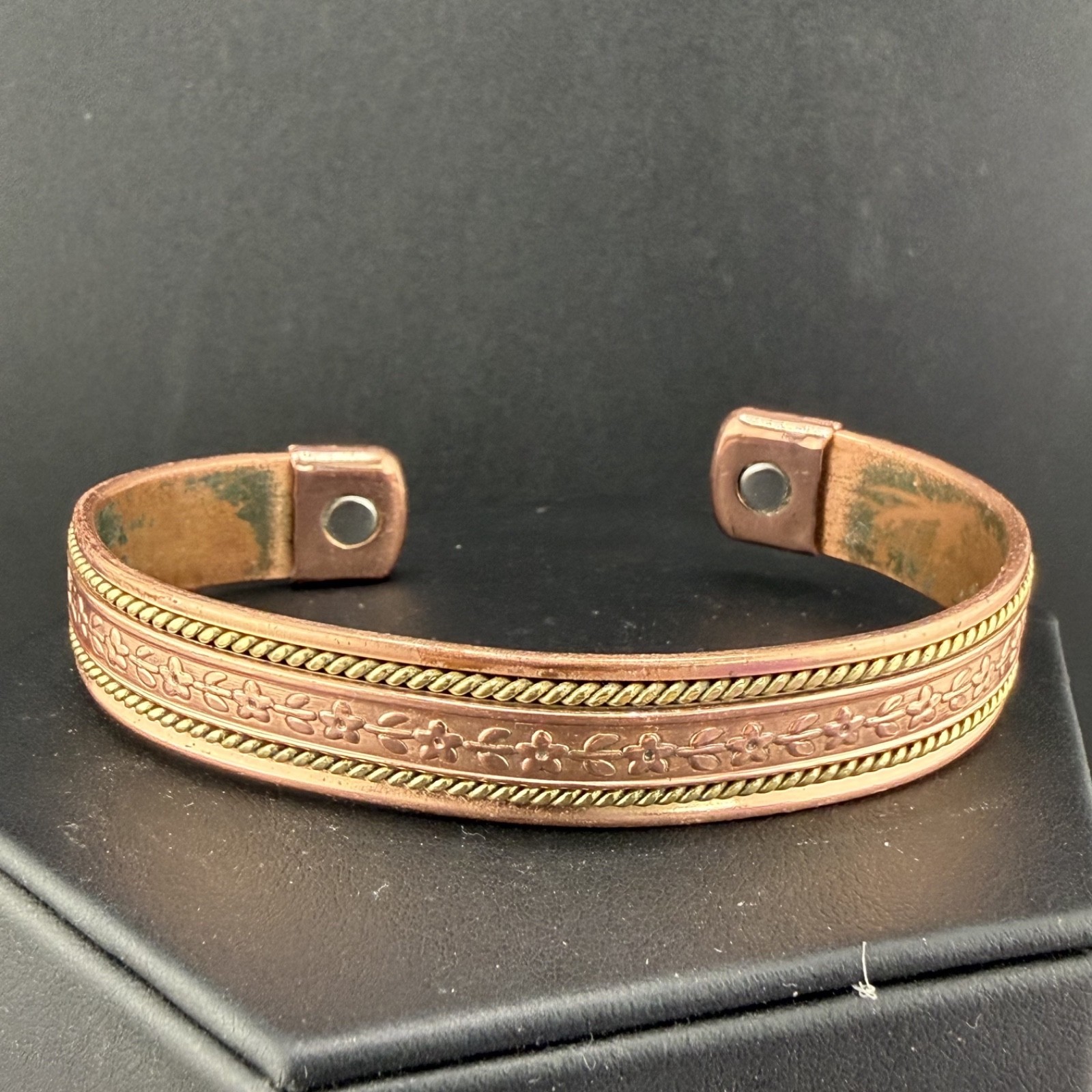 Copper Cuff Bracelet Magnetic 6.5”