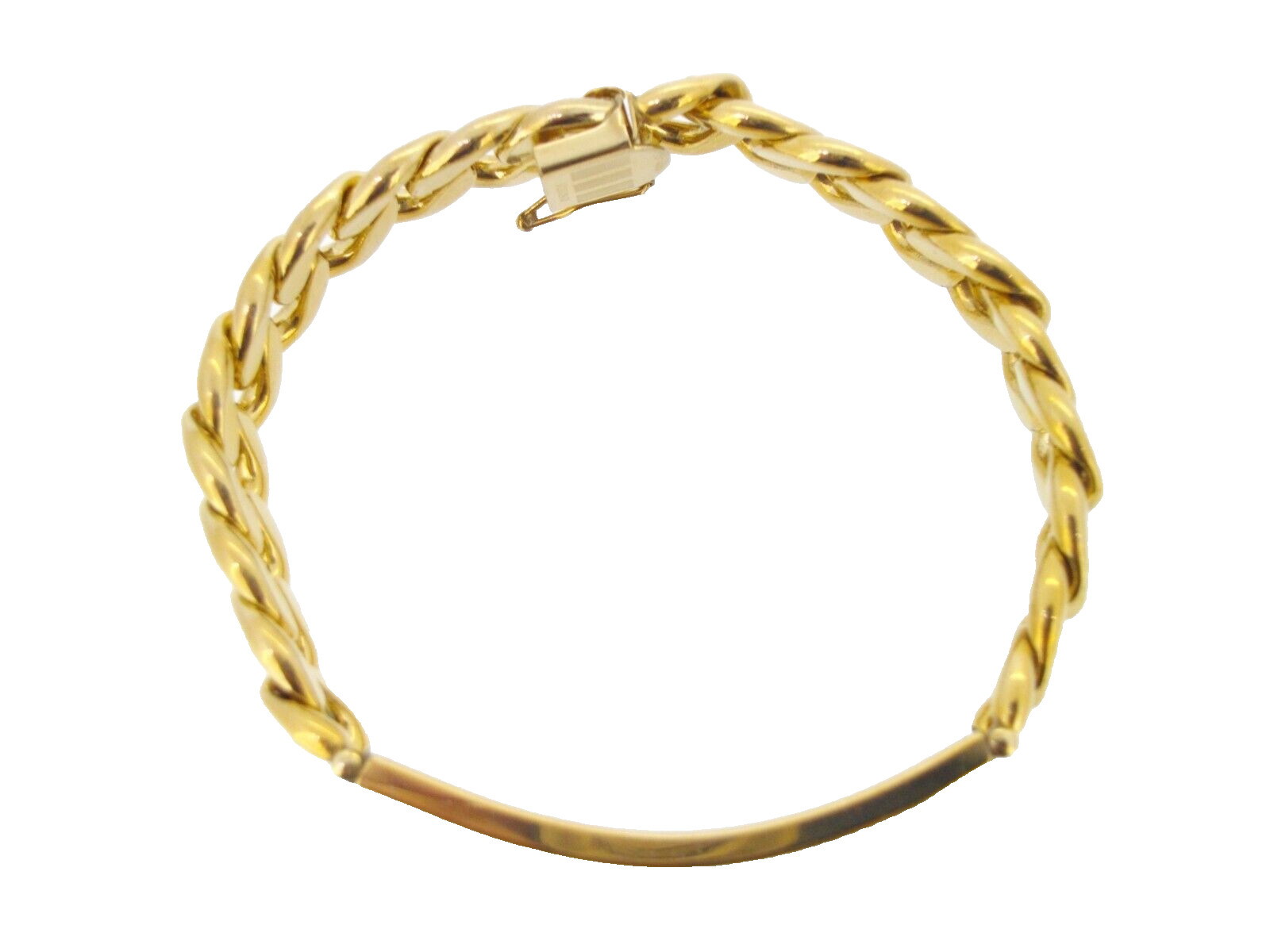 Bracelet Rhythm ID Identification 12K Gold Filled Handmade Curb Chain 8 in Vtg