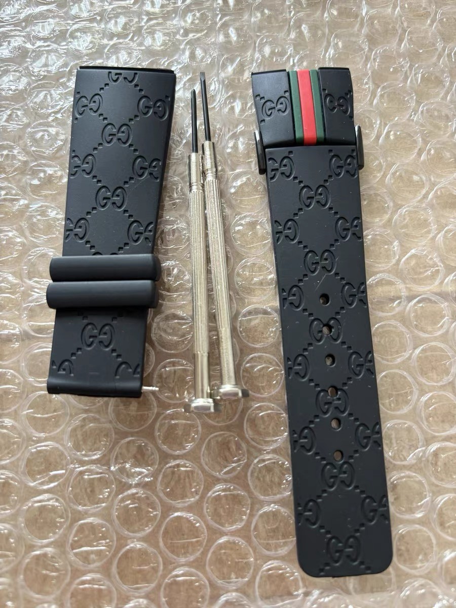 26MM Rubber replacement Watch Strap For I-Gucci Digital Men’s Watch YA114207