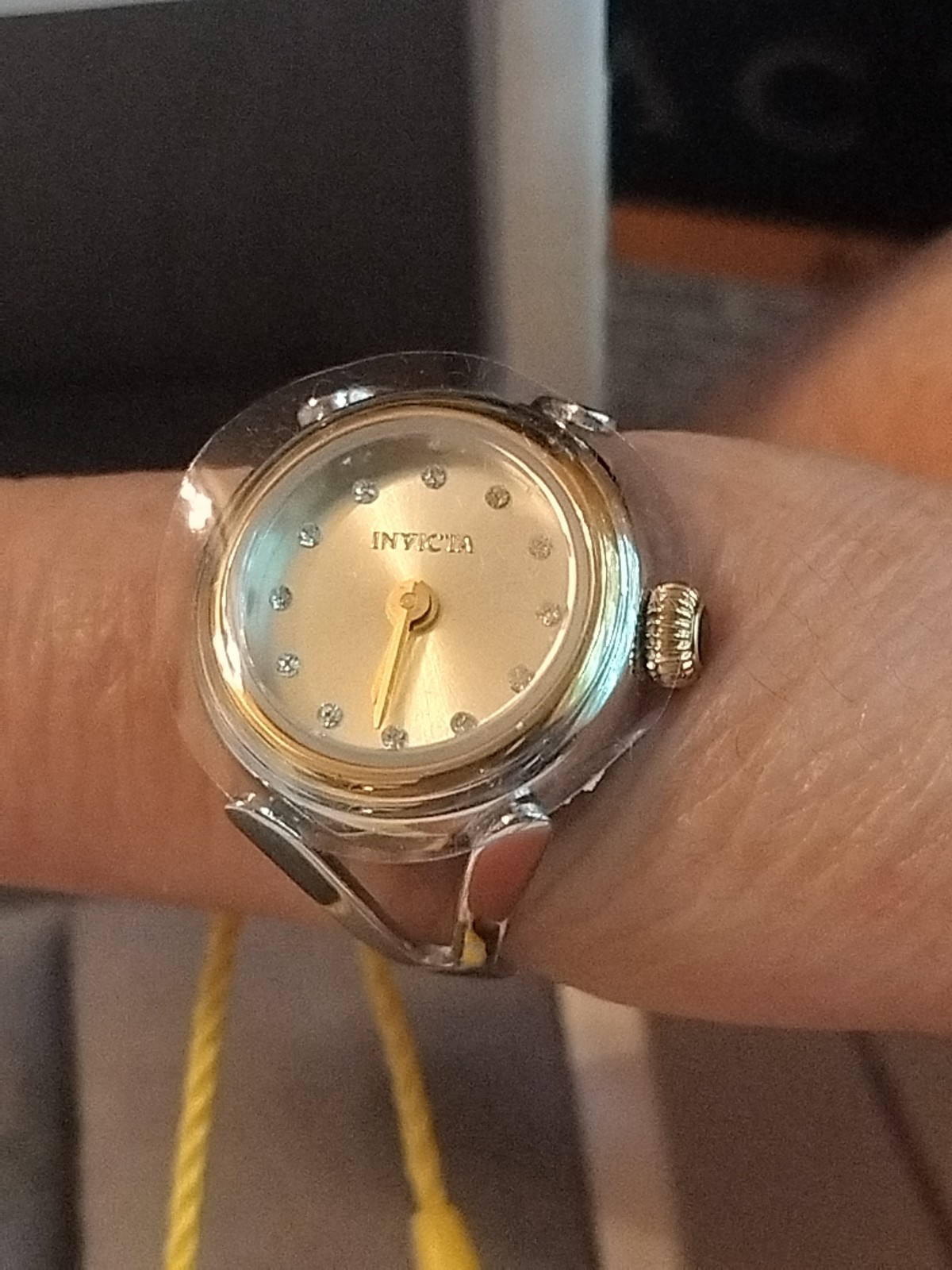 Timeless INVICTA LADIES Mini ANGEL RING Watch 48576 ***Two Tone**Msrp $199.