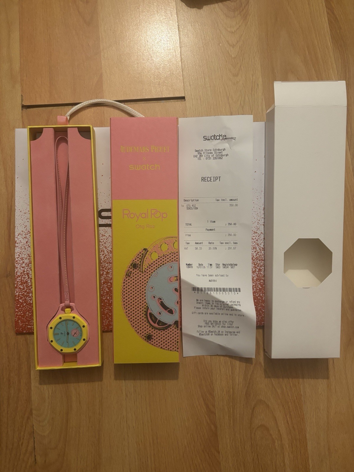 Swatch x AP Royal Pop OTG ROZ | Brand New ✅ | Full Set ✅ | Warranty + Reciept ✅