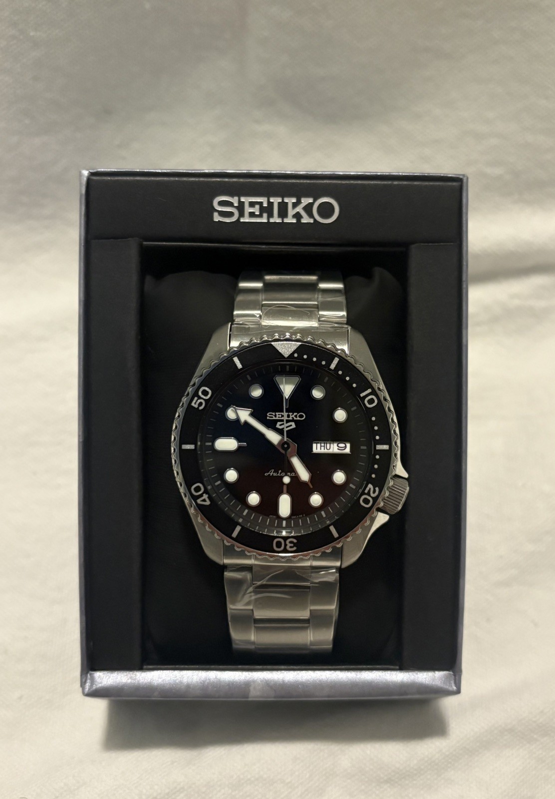 Seiko 5 Sports Men’s Black Watch – SRPD55K1