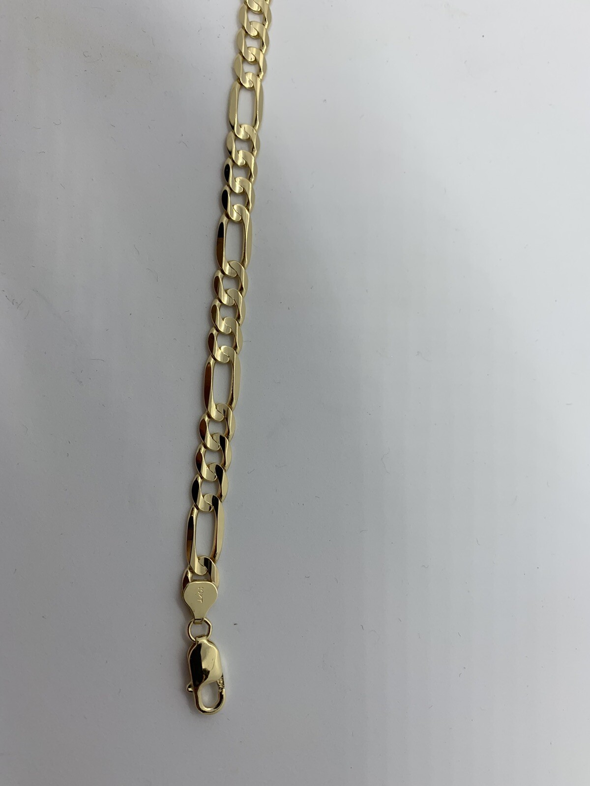 10K Solid Gold Figaro Link Chain Women’s/Men’s Necklace Chain 2mm-10.5mm 16-30″