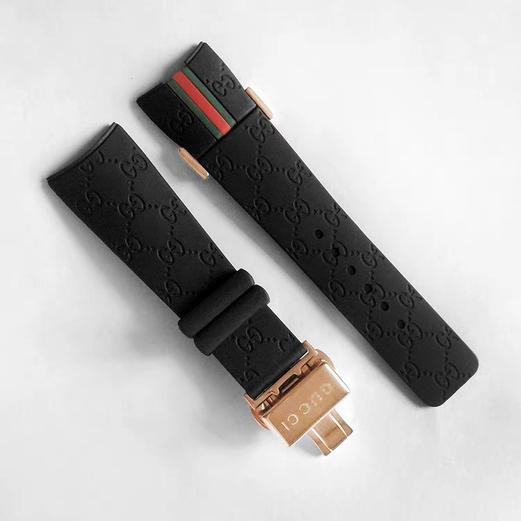 26MM Rubber replacement Watch Strap For I-Gucci Digital Men’s Watch YA114207