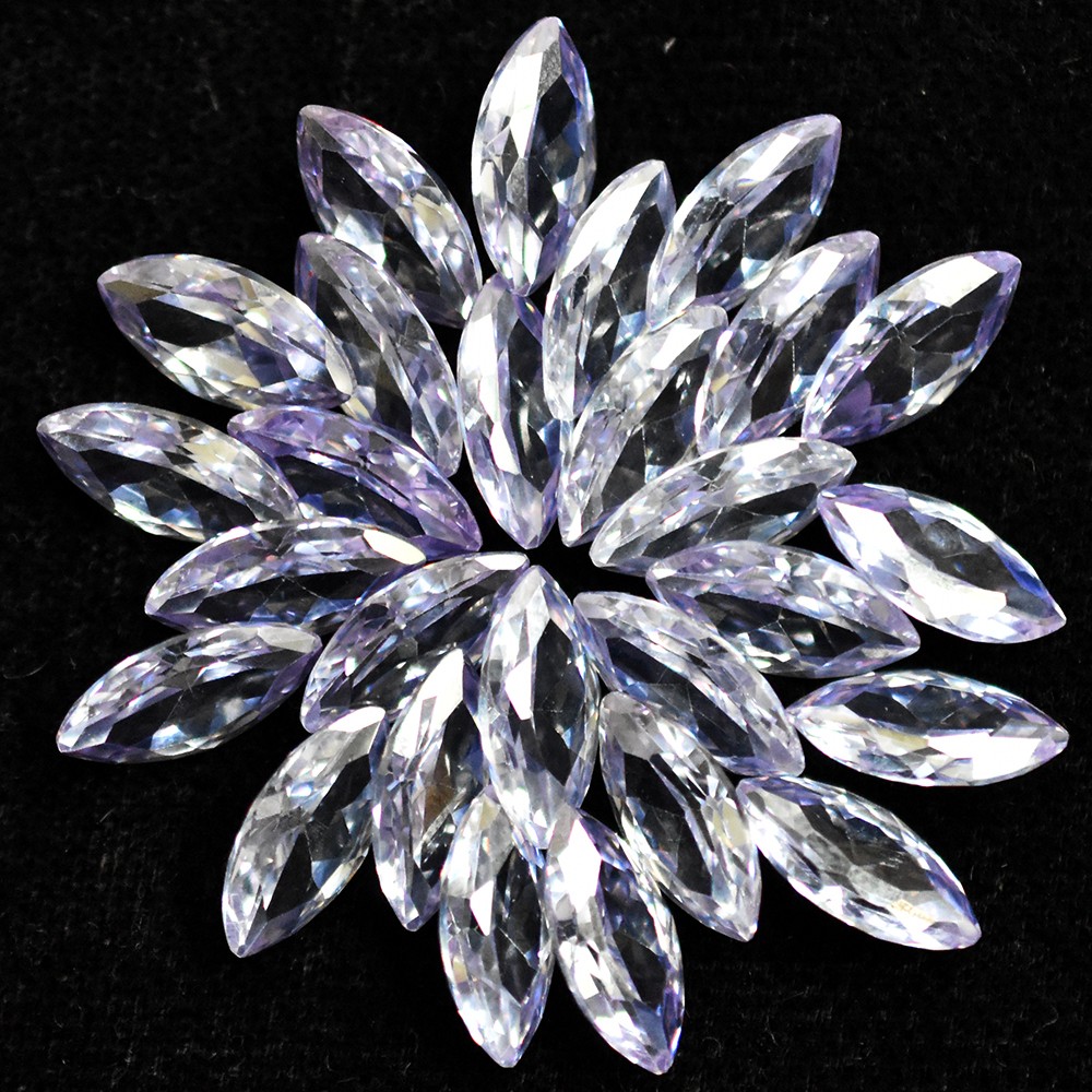 CERTIFIED Natural Lite Purple Sapphire Marquise Cut Lot 18 Pcs 10×5 mm Gemstone