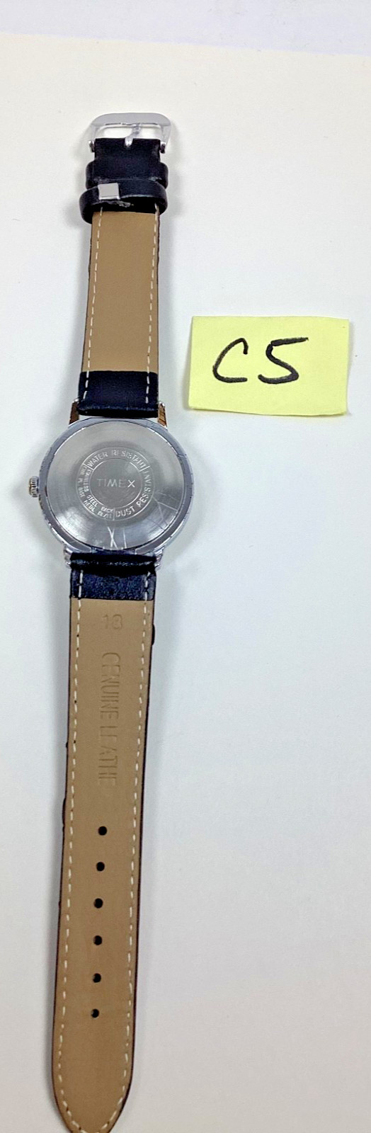 1974 Timex Marlin 35MM Roman Numeral Date Watch 2655002574 Runs New Band Read