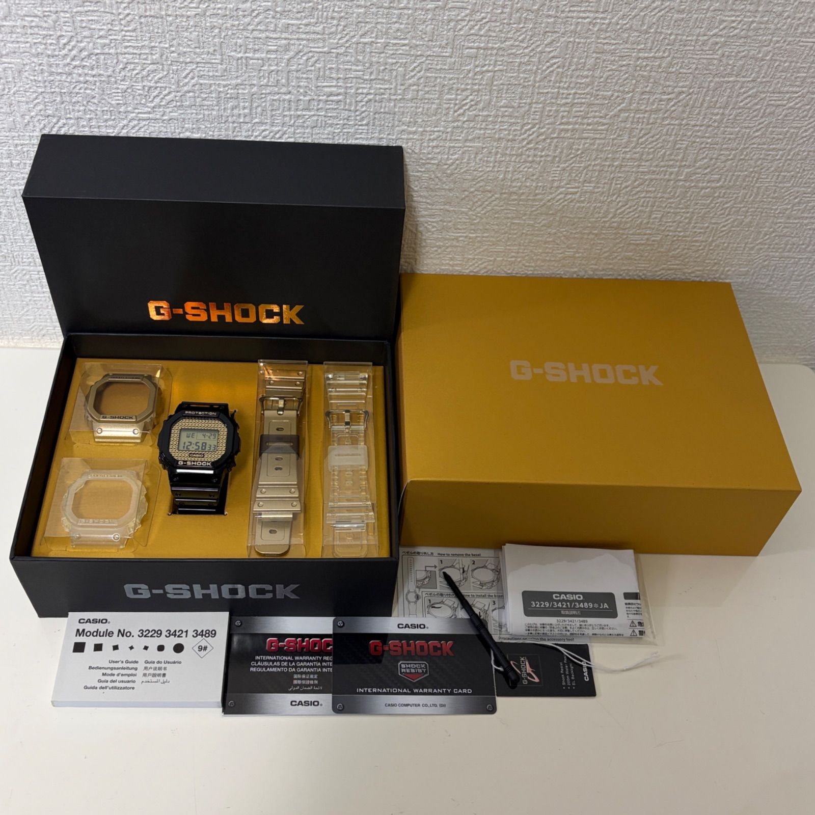 (T844) Normal Operation CASIO G SHOCK 5600 SERIES CARBON CORE GUARD Custom Set D