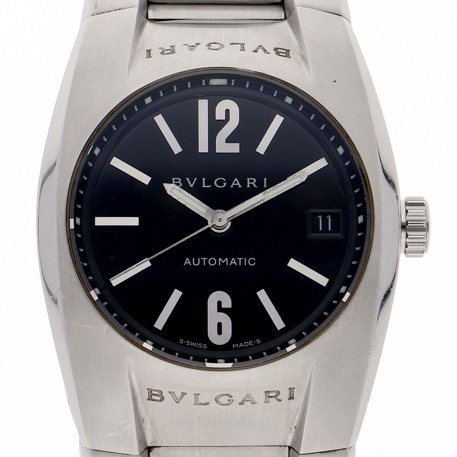 BVLGARI EG35S Elgon black Dial Automatic Stainless Steel Men’s