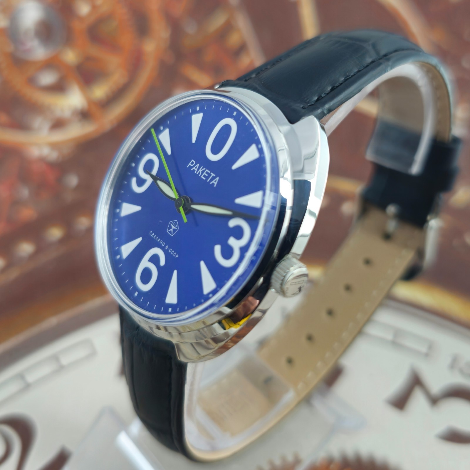 Vintage WATCH USSR RAKETA Big Zero 2609.HA Rare SOVIET Mechanical Wristwatch