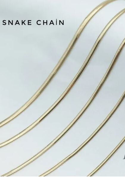 14k Yellow Gold 7″ Oval Snake Chain Bracelet 7.5 gram 5.3 MM