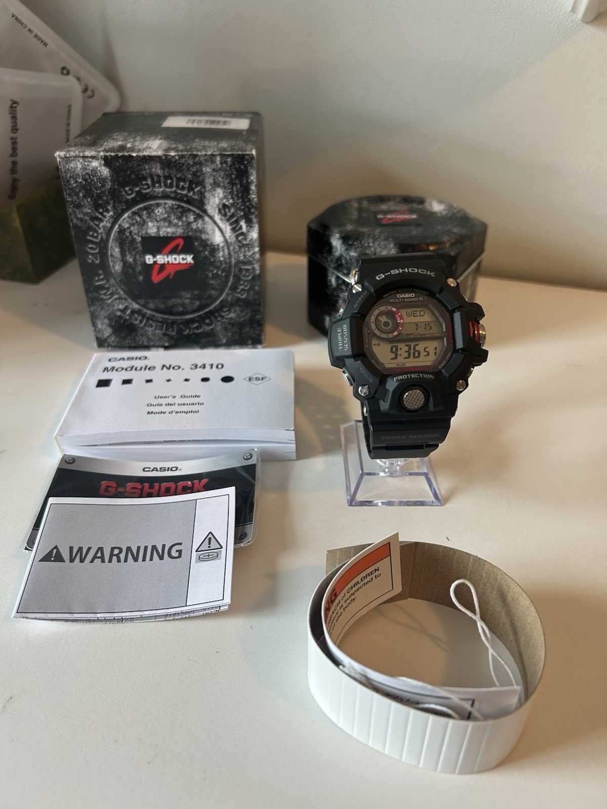 G-SHOCK Rangeman Tough Solar Multi Band 6 200m Digital Watch w/ Box & Manual