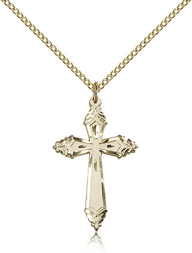 Gold Filled Cross Necklace For Women On 18 Chain – 30 Day Money Back Guarantee