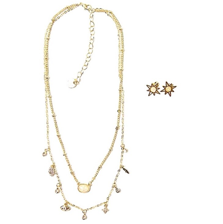 JULES SMITH BEAUTY Radiant Goddess Necklace & Earring Set, NWT, $110 MSRP
