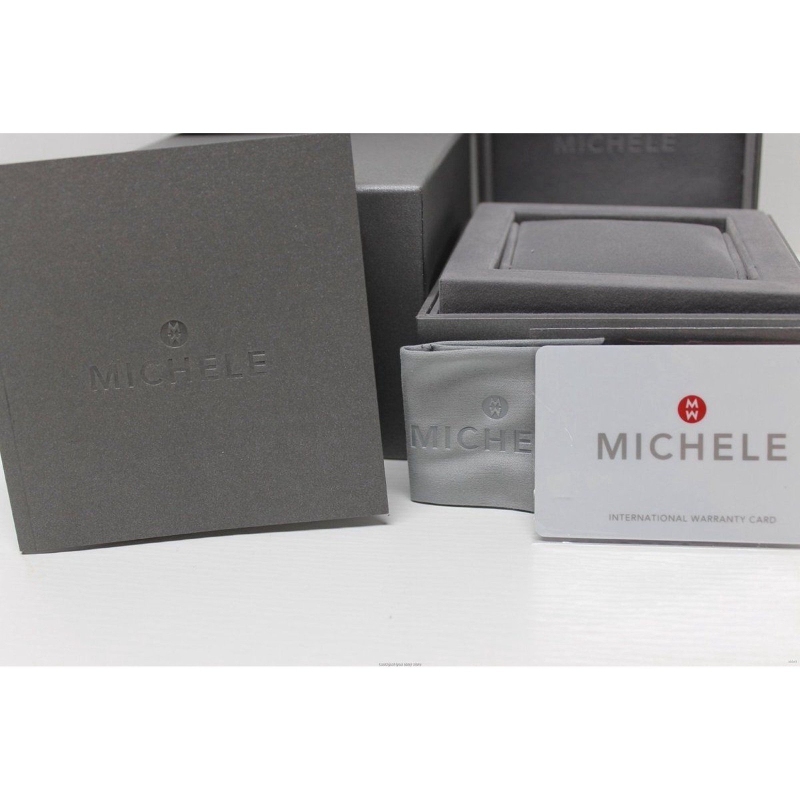 NEW Michele Jetway Mini Ceramic White Bracelet Swiss Watch MWW17E000002 $995.00