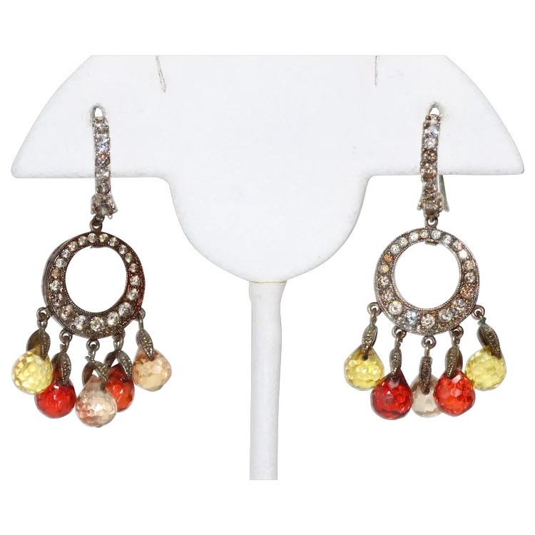 Sterling Silver Cubic White Zirconia Earrings