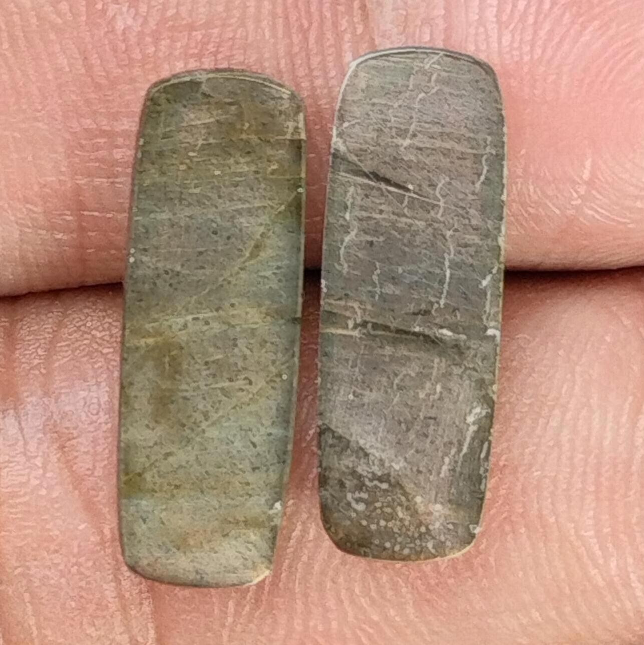 12.00 Ct Natural Labradorite Cushion Shape Faceted Cabochon Pair Loose Gemstone