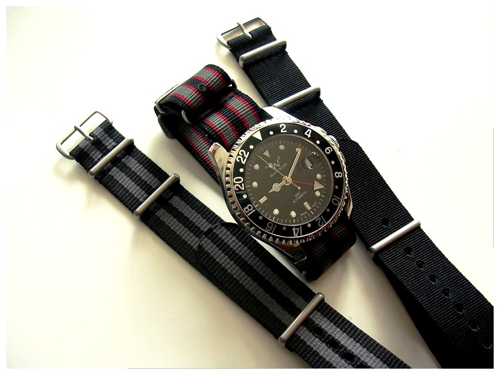 NATO G10 ® Ballistic nylon 2 or 3 pack watch band straps RAF Military IW SUISSE