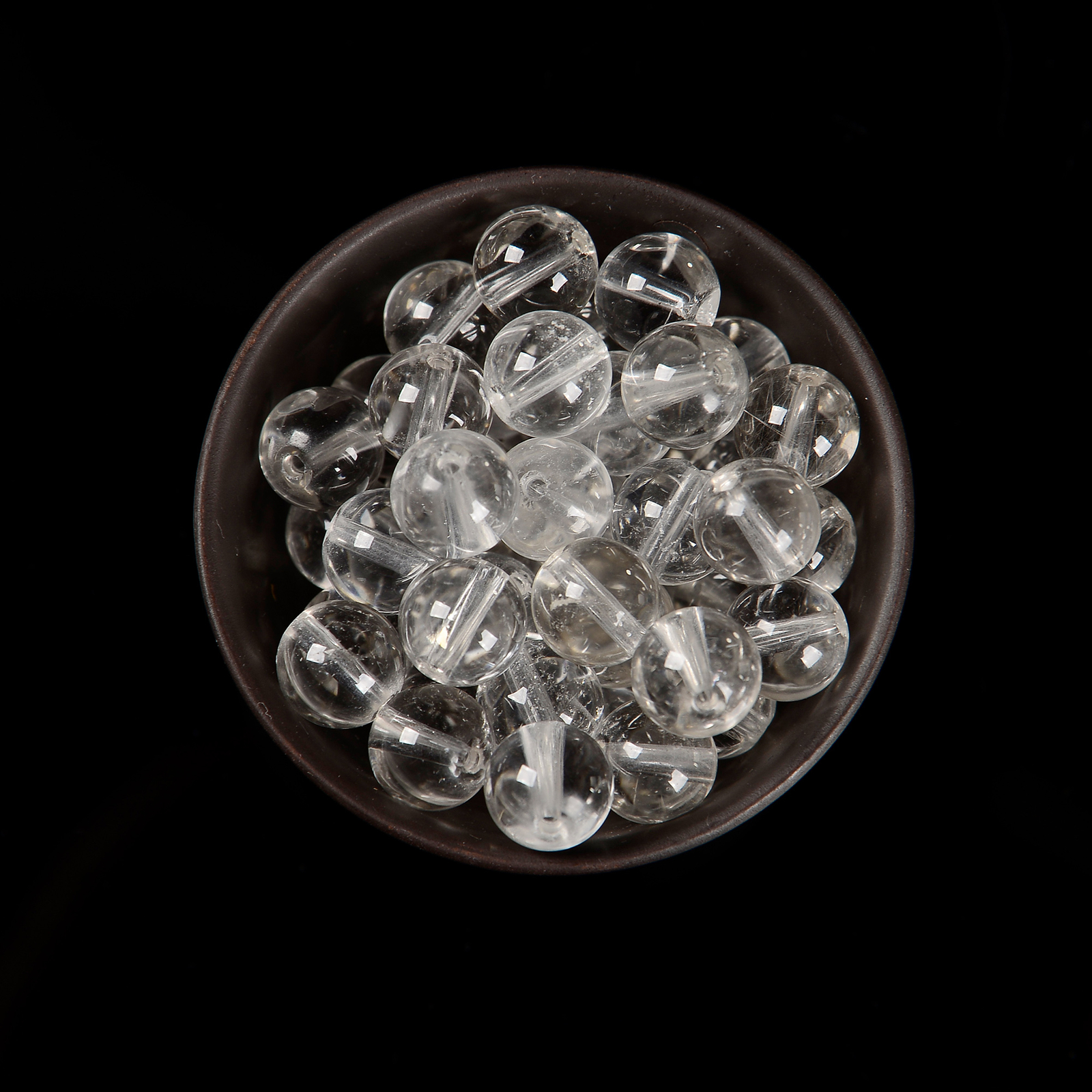 Clear Quartz Smooth Round Beads Size 4mm 6mm 8mm 10mm 12mm 14mm 15.5″ Strand