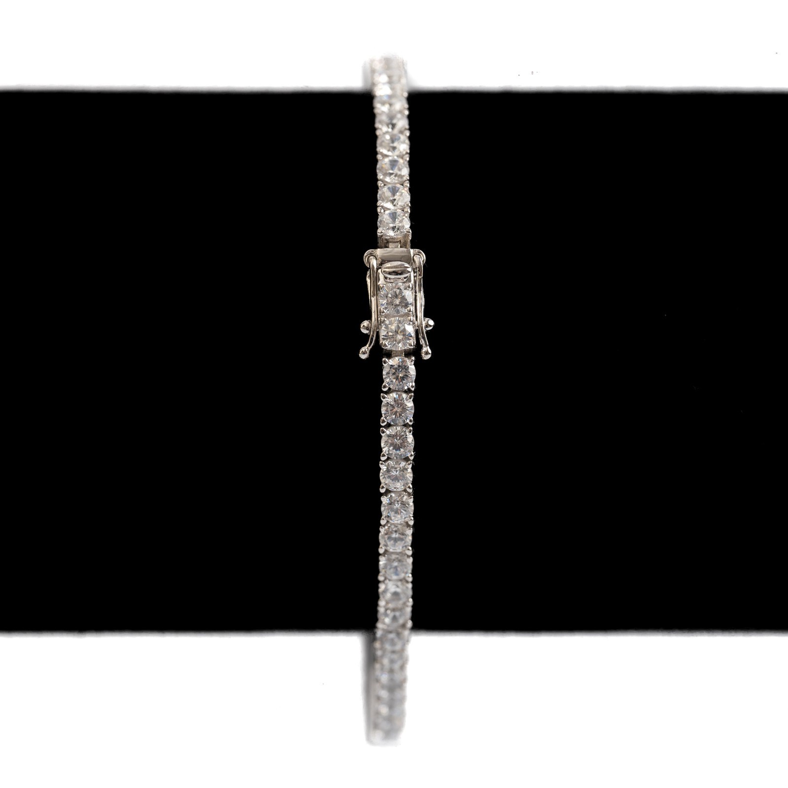 5-6.5 CTTW Tennis Bracelet, Lab-Created Diamonds, VVS, D Silver CD001