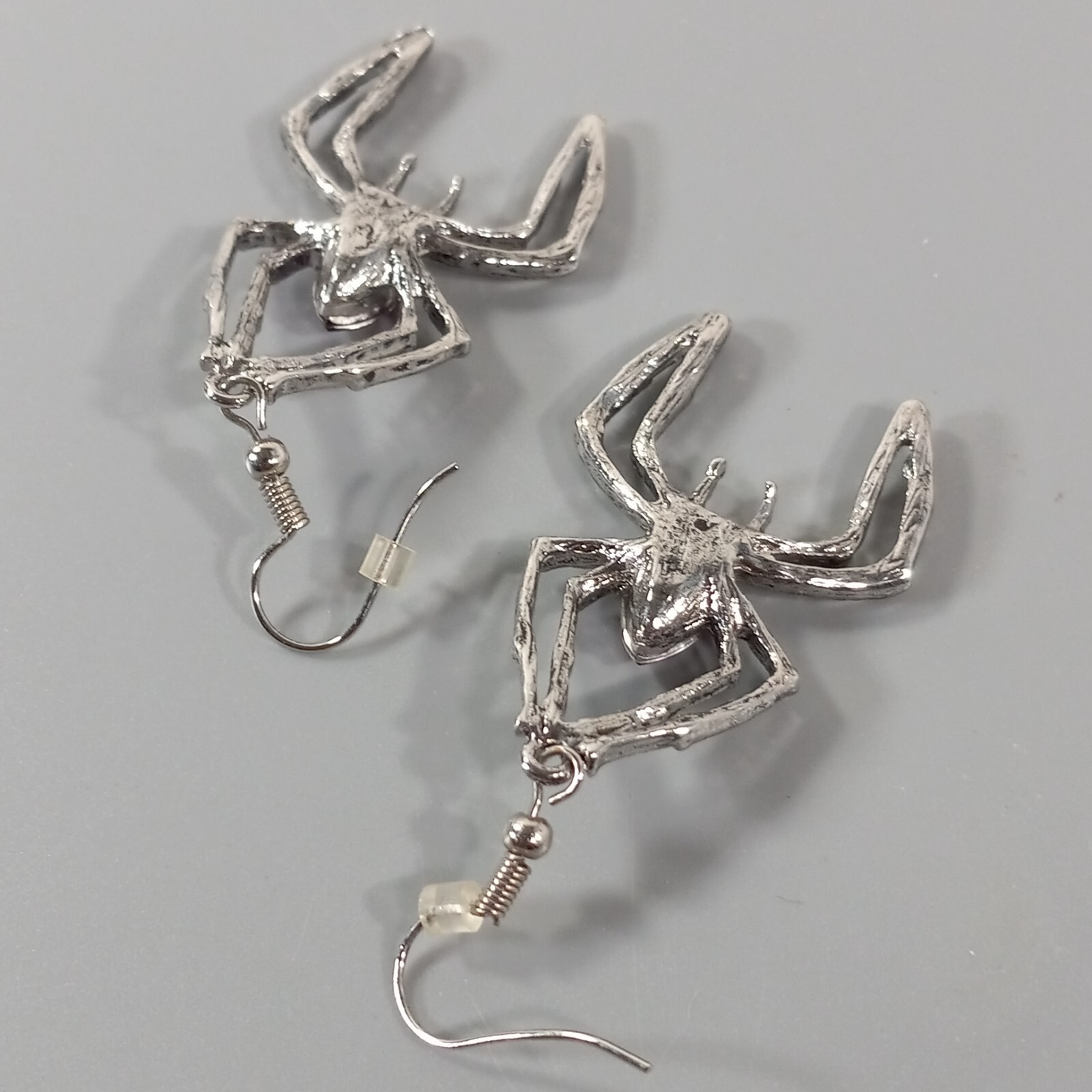 Spider Necklace Earring Sets Goth Halloween Rhinestone Fashion Jewelry Cosplay