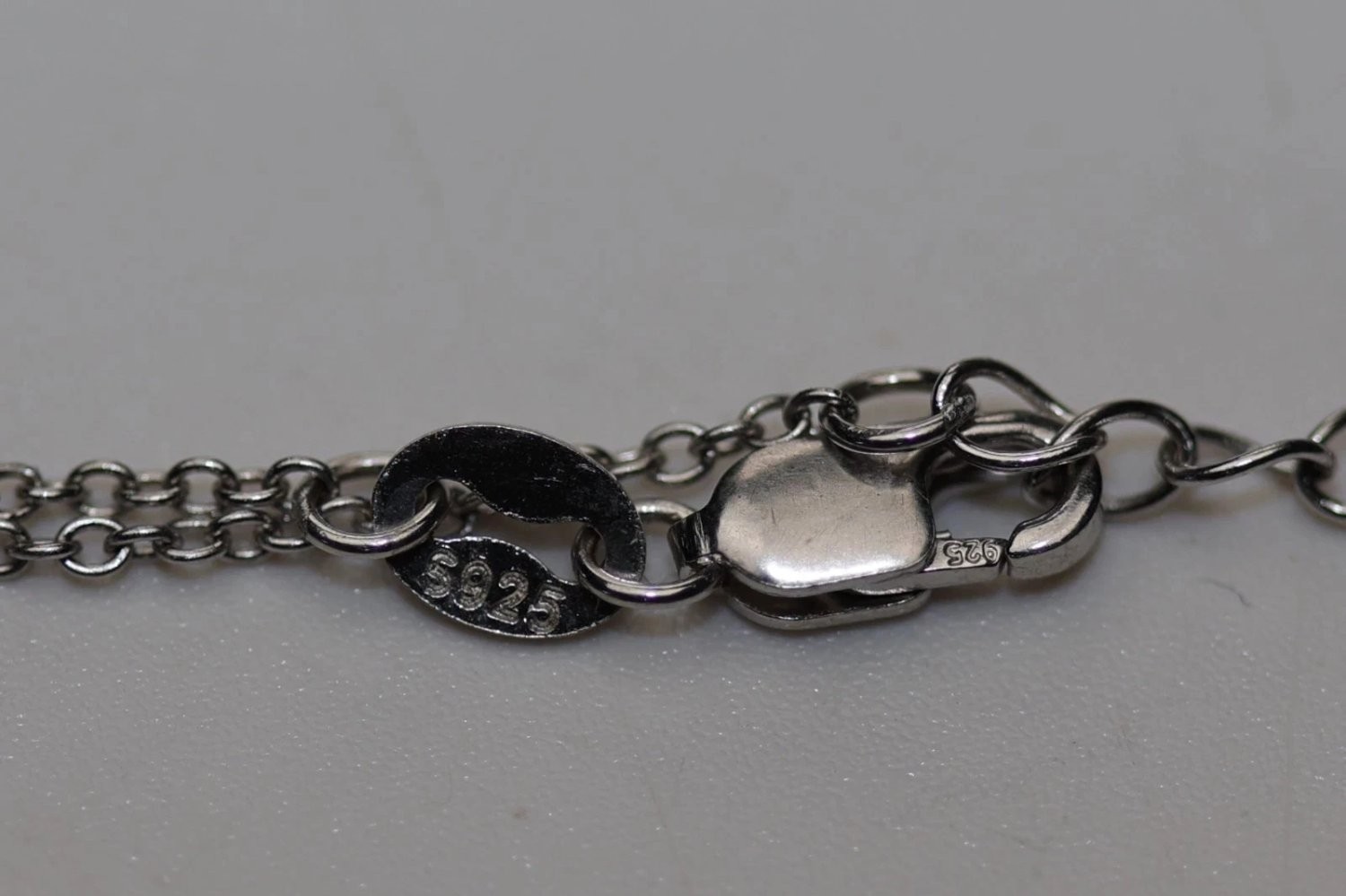 Necklace 18 Inch Chain Multicolor 925 Sterling Adjustable Extender Silver