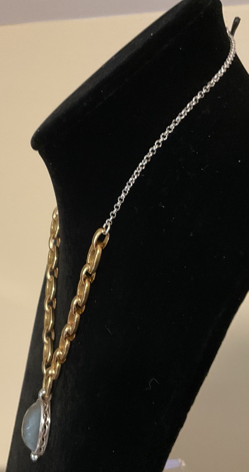 ELEGANT BRIGHTON NWT SOL E LUNA GOLDEN MOON GERMAN GLASS SHORT NECKLACE RP$138