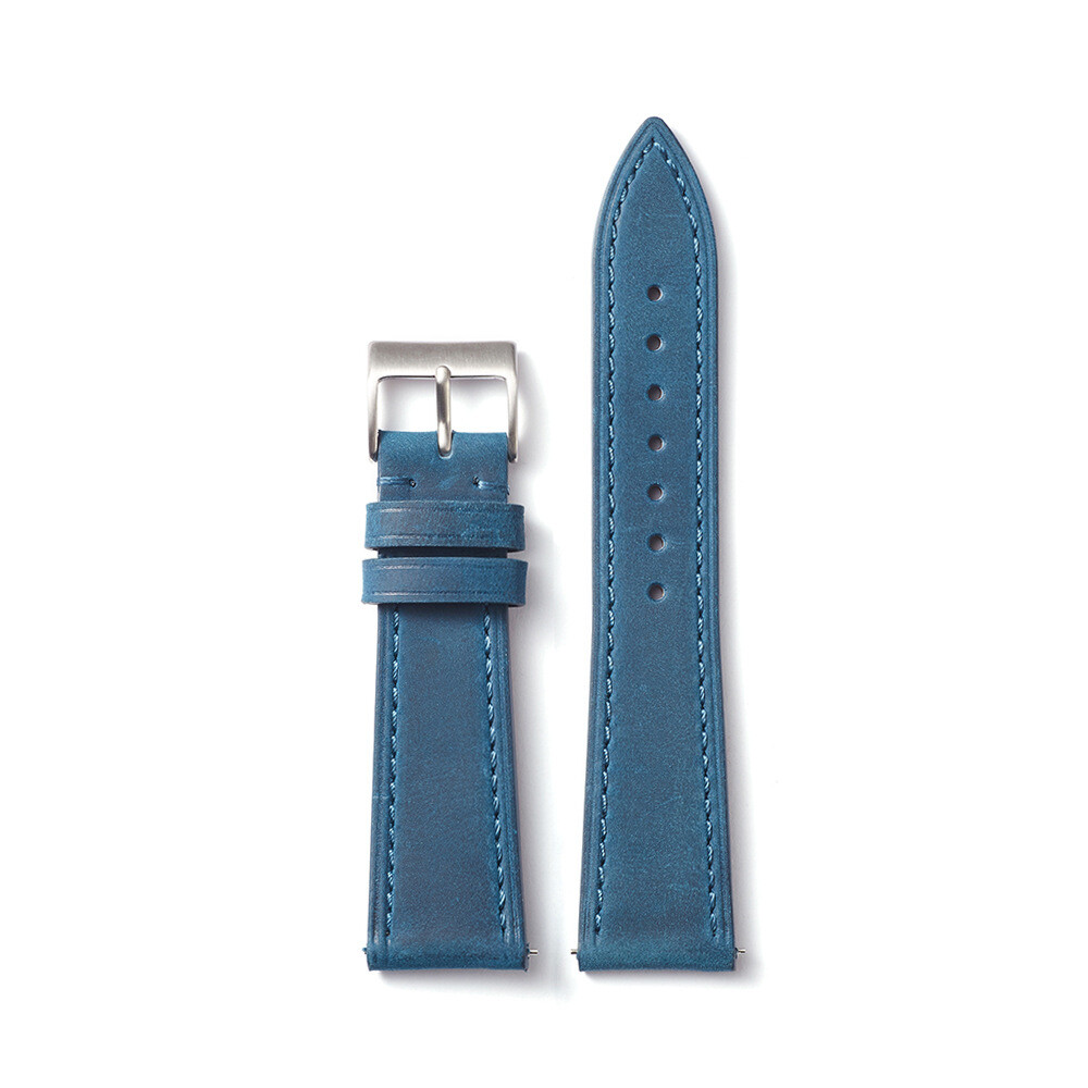 Premium Brushed Cowhide Genuine Leather Watch Band Strap 18-22mm Quick Release