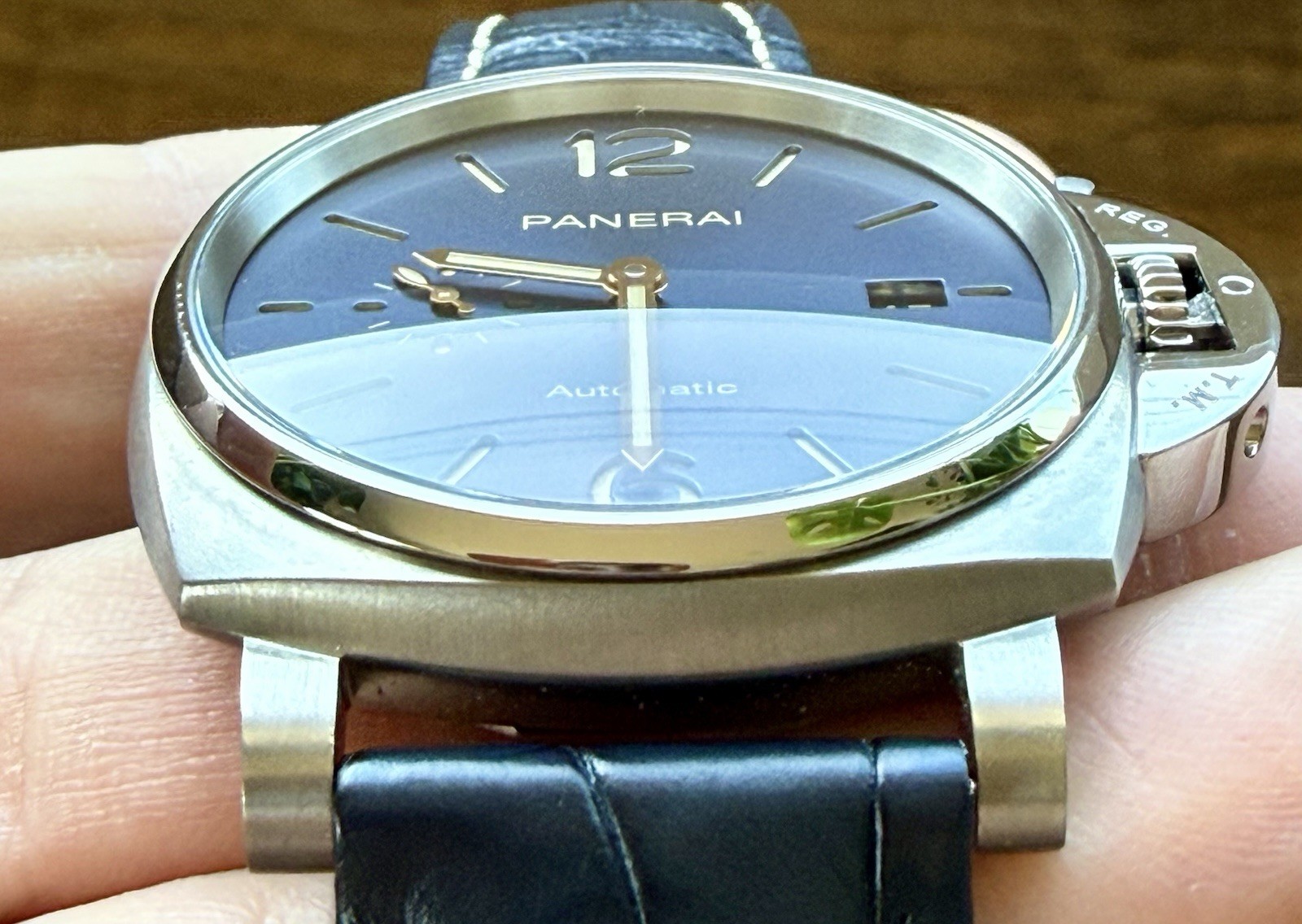 Panerai Luminor Due Titanium Blue Dial 42mm PAM00927 Automatic Watch Only