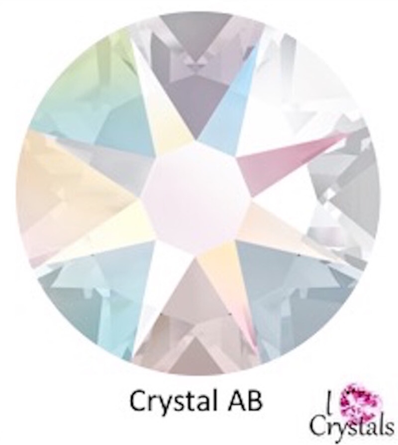 CRYSTAL AB IHC Austrian Flatback Rhinestone ss12 ss14 16ss 20ss ss30 ss34 ss40