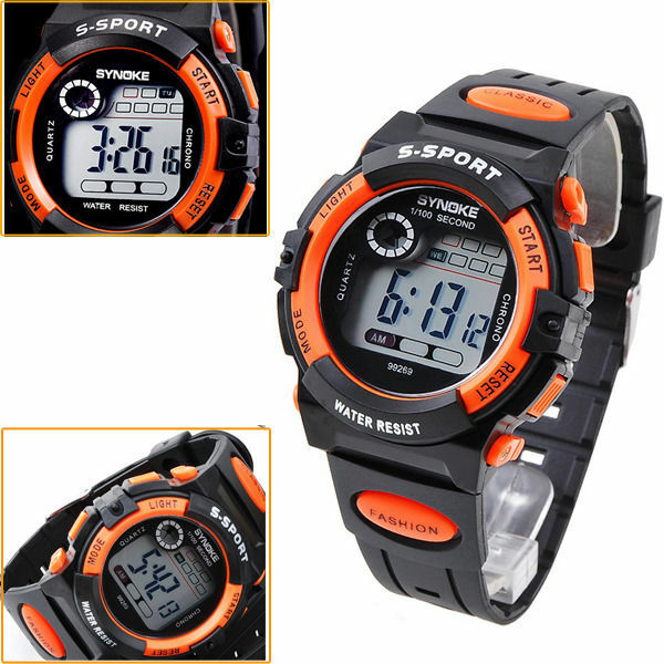 Electronic Watch Kids Digital Waterproof Children Boys Girls Sports LED Watches