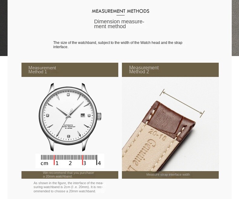 High Quality Cowhide Genuine Leather Watch Straps Butterfly Clasp Band 12-24mm