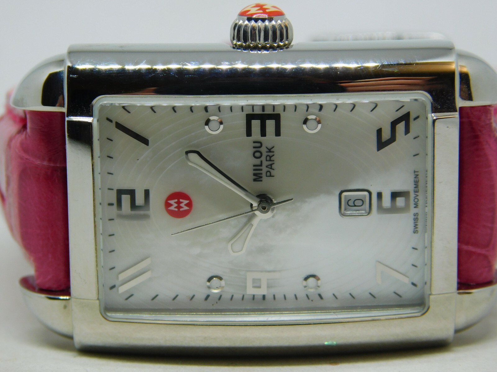 Michele Milou Park MW15C00A0025 Genuine Leather Quartz Analog Women’s Watch