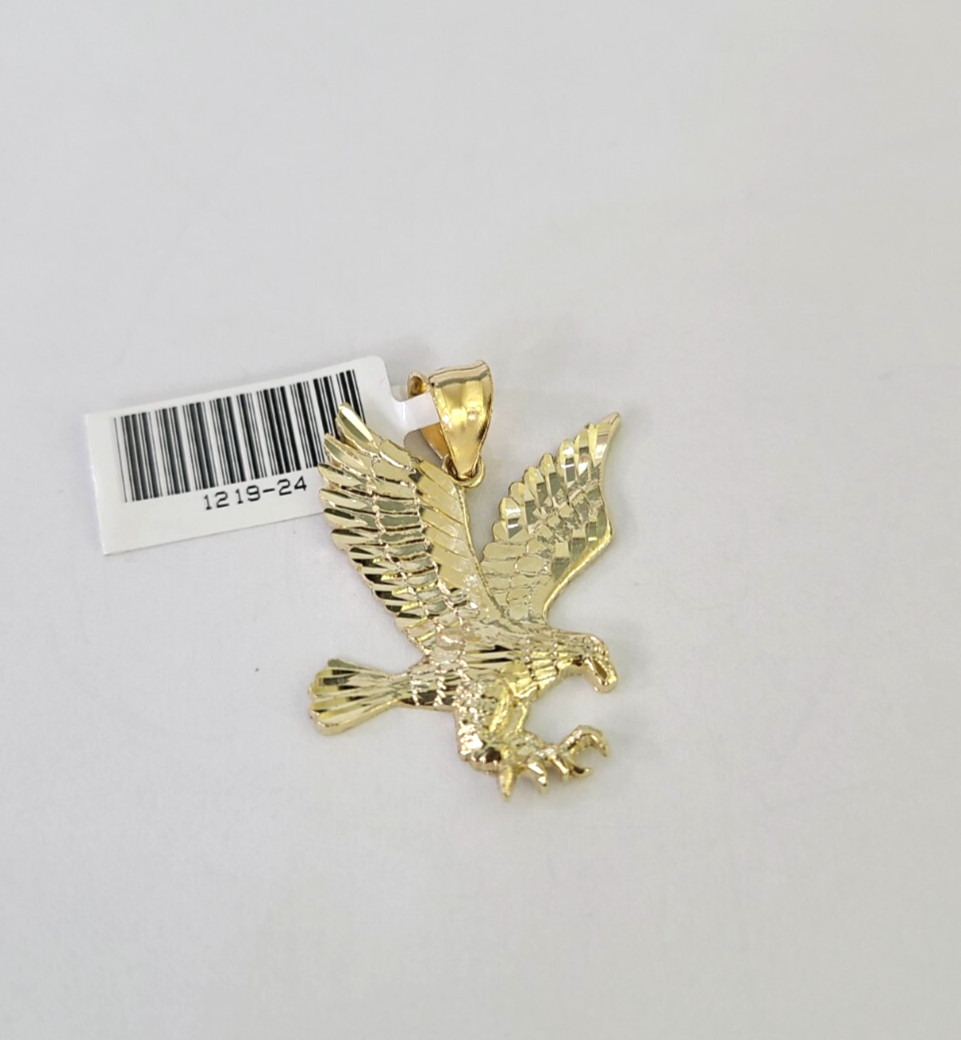 10k Flying Eagle Charm Pendant Yellow Gold REAL 10Kt Genuine