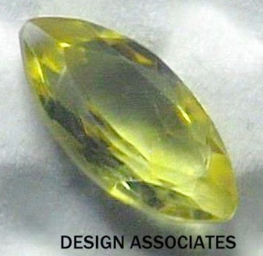 LEMON QUARTZ 25 x 6.5 MM MARQUISE ROSE CUT ALL NATURAL AAA