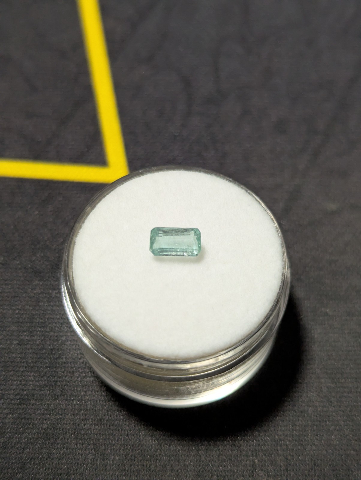 0.47ct Natural Green Emerald Octagon Cut Loose Gemstone Nigerian 6.3×3.5mm