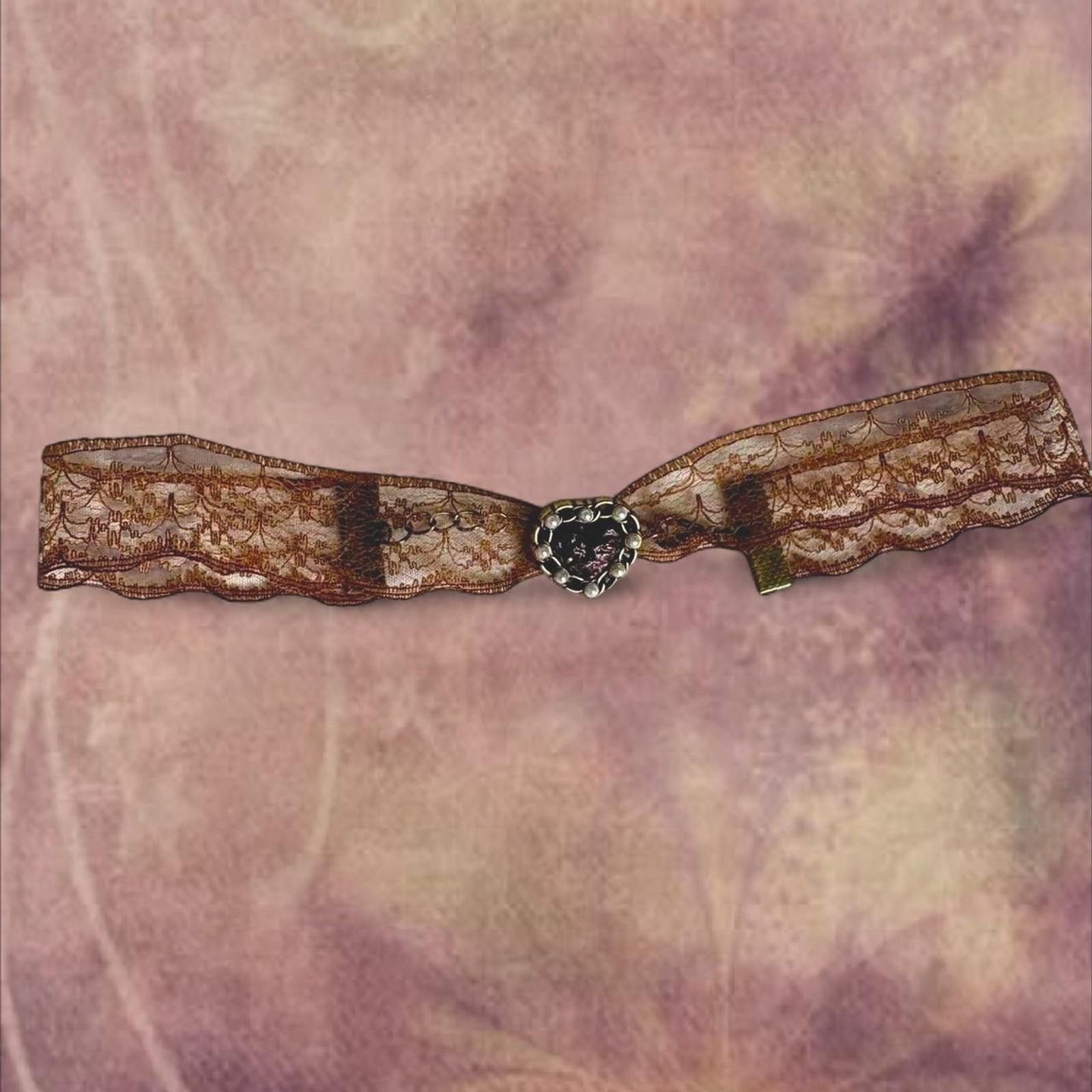 ꧁ᬊᬁ whimsical 90s style lace choker necklace ᬊ᭄꧂