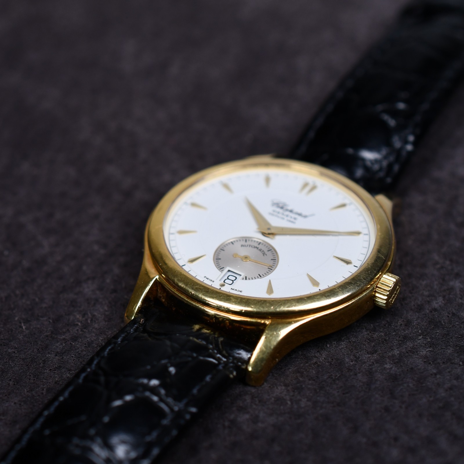 Chopard 16/1860 36mm 1998 Caliber 3.96 18k Yellow Gold Full Set Double Back Auto