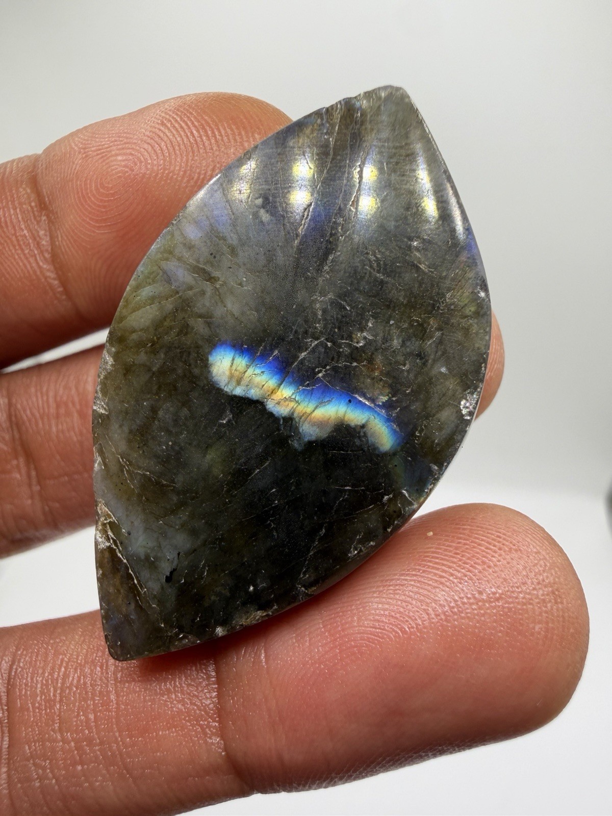 69.5cts Blue Flash Labradorite Cabochon for Jewelry Making US Seller