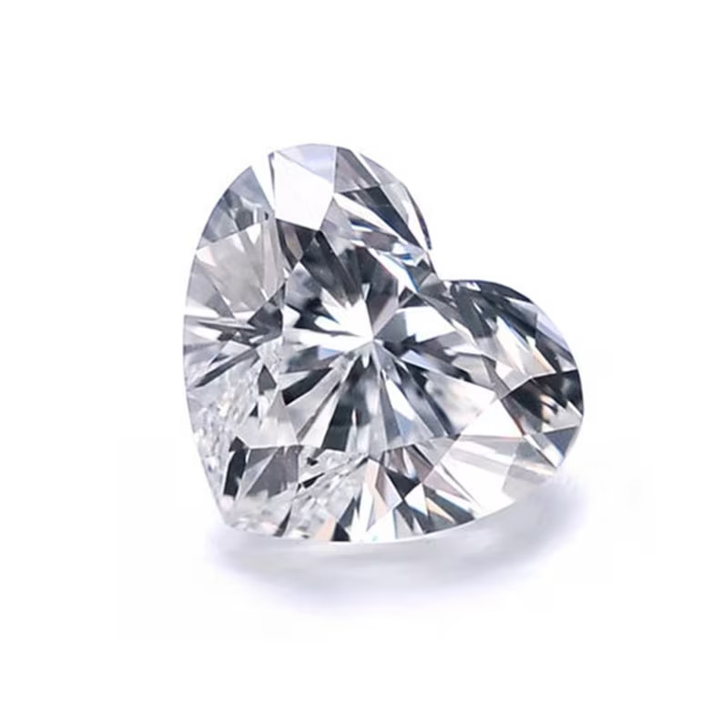 .90 CT Natural White Diamond Heart Cut VVS1 D Grade Certified I16