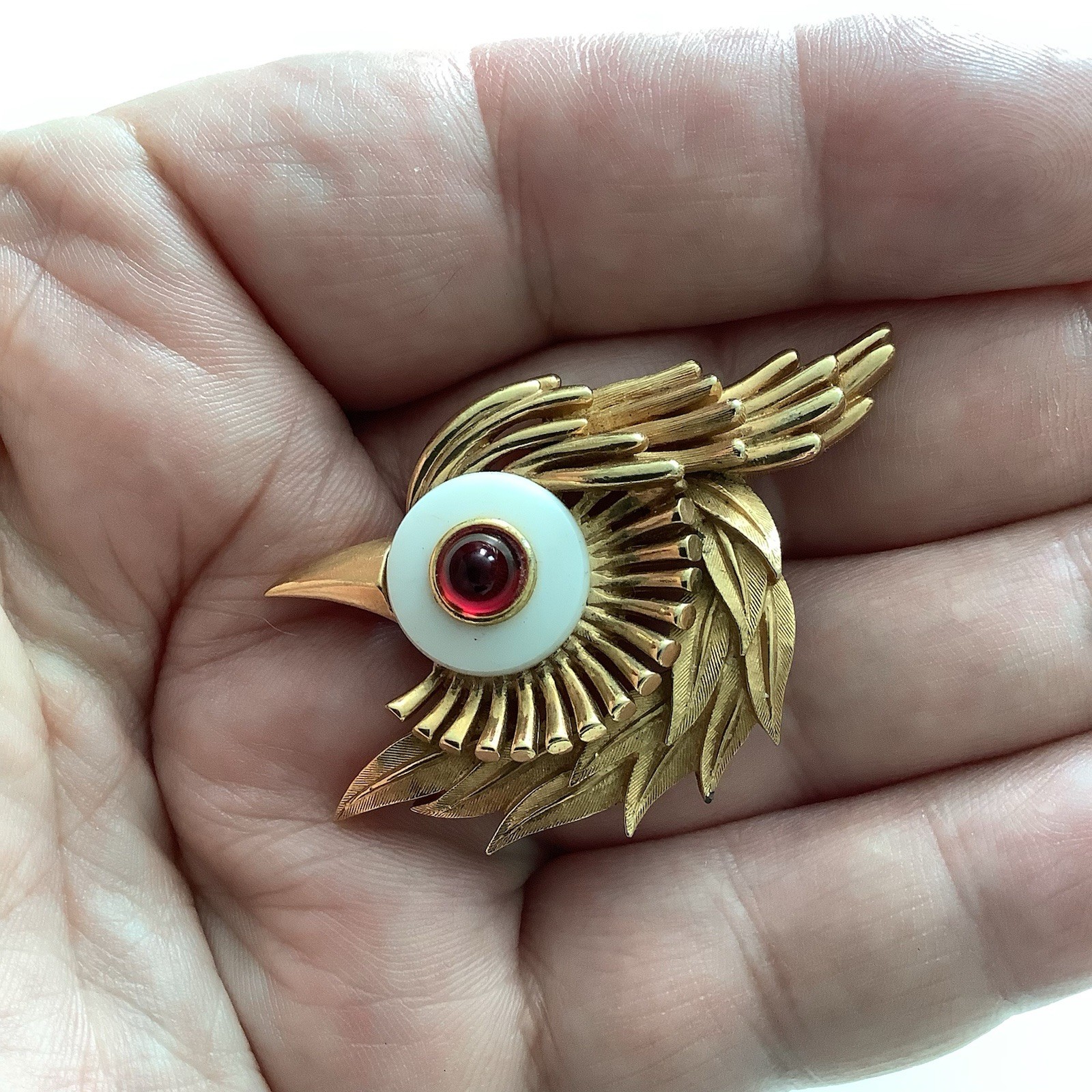 Vintage Marcel Boucher Bird Head Brooch Pin 9057P RARE