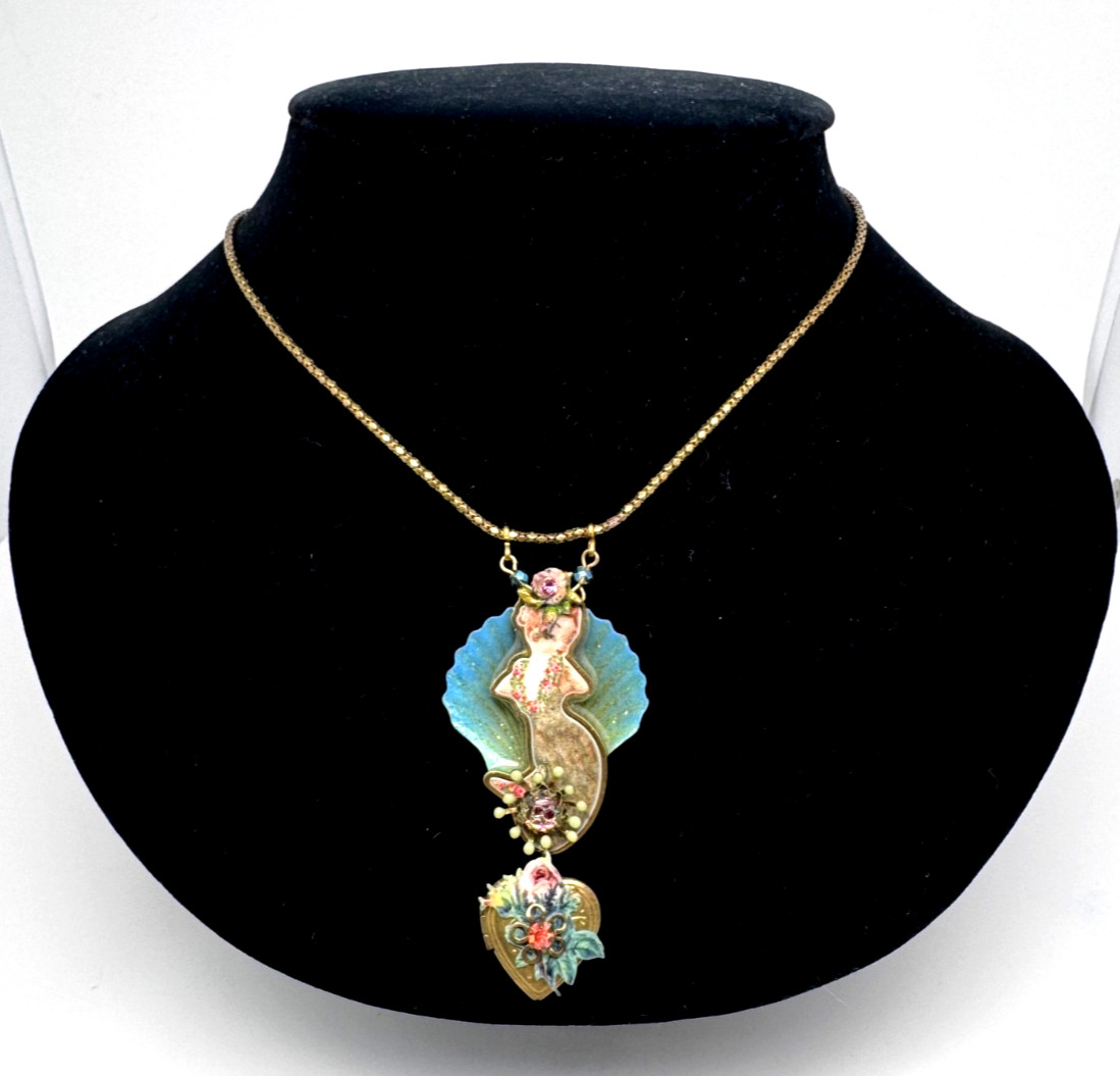 Lovely Michal Negrin Pendant Necklace Crystals #5516#