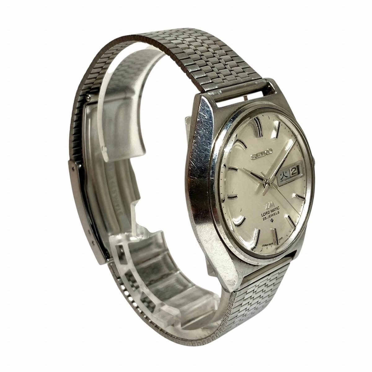 Seiko Roadmatic SS Automatic Watch Silver 66.4g Vintage Used Scratch from Japan